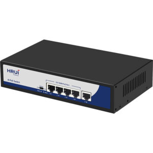 سویچ شبکه POE برند HRUI مدل HR900-AF-41N