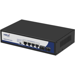 سویچ شبکه POE برند HRUI مدل HR901-AXG-42NS-120